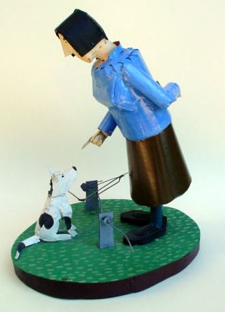 Andy Hazell Bad Dog painted tin